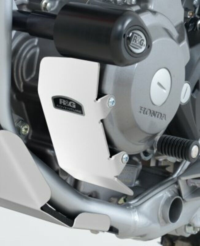 R&G Racing Pare-carter R&G; Racing moteur gauche alu argent