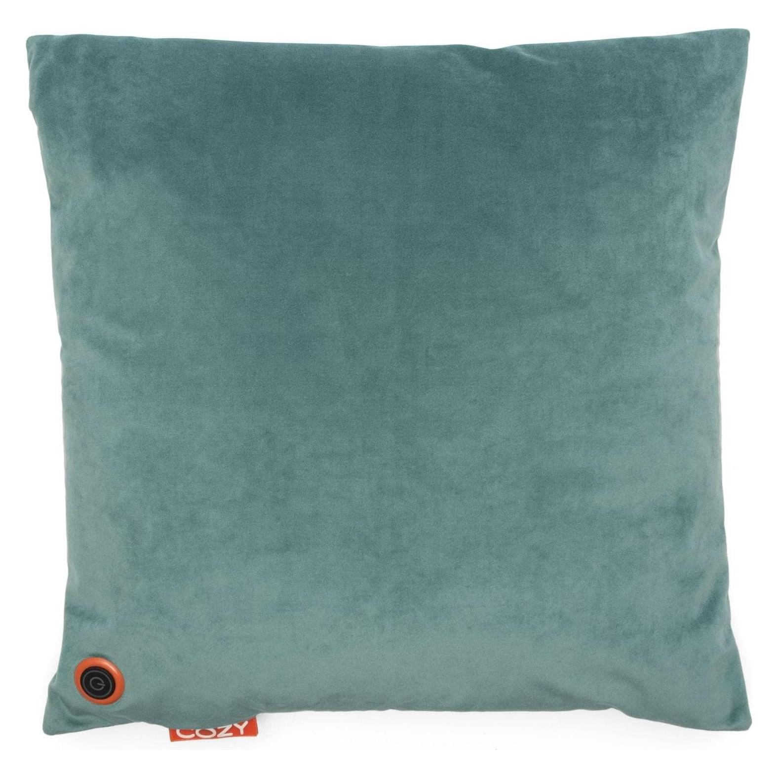 Bodi-Tek Heizkissen Cozy Una Samt Akkubetrieb, Blaugrün (45 x 45 cm) (BT-CSHT2-V-GN-PB10)