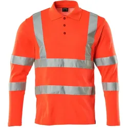 MASCOT Polo-Shirt, Langarm SAFE CLASSIC Hi-vis Rot XXL - 18283-995-222-XXL - Hi-vis Rot