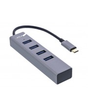 InLine USB 3.2 USB-Typ C Multi Hub 4x USB-A 5Gb/s OTG Metallgehäuse 4-Port Gen.1 in kompaktem Design mit OTG-Funktion. Datentransferrate von bis zu 5 Gb/s pro Port Jeder unterstützt Hot Swap und Plug & Play OTG-Funktion kann kompatiblen Smartphones & Tabl (33271N)
