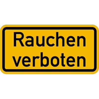 Schild Rauchen verboten, Aluminium, reflektierend RA1 (Typ 1), 600x300 mm