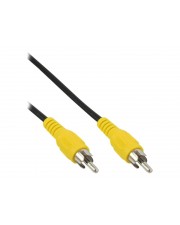 InLine Videokabel composite video RCA M bis M 5 m Schwarz (89937L)