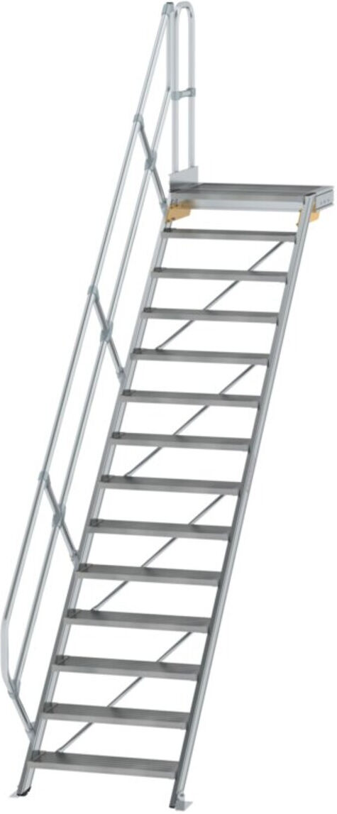 MUNK Aluminium-Treppe Plattform 45° 14 Stufen (600454)