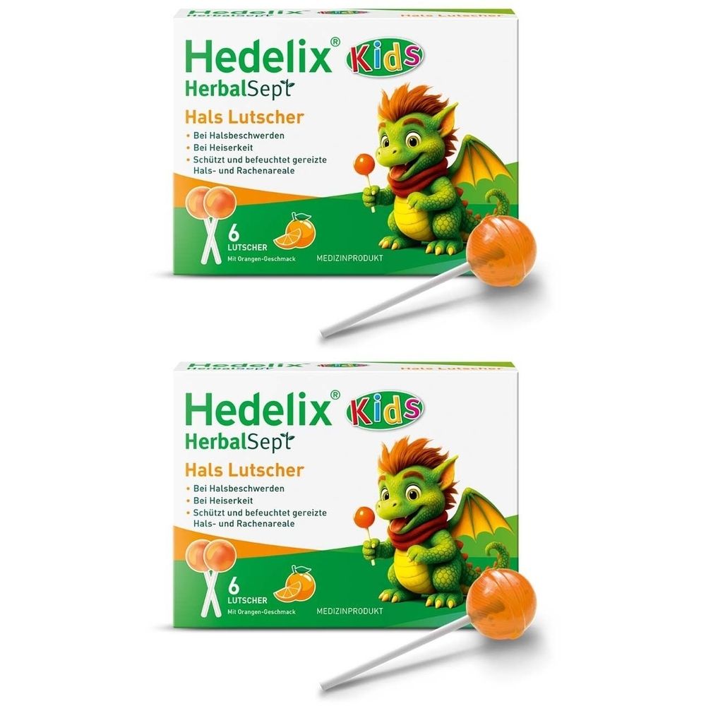 Hedelix HerbalSept Hals Lutscher Kids 2x 2x6 St Bonbons