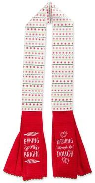 "DII Kitchen Towel Holiday Baking Kitchen Scarf, 4x70"""