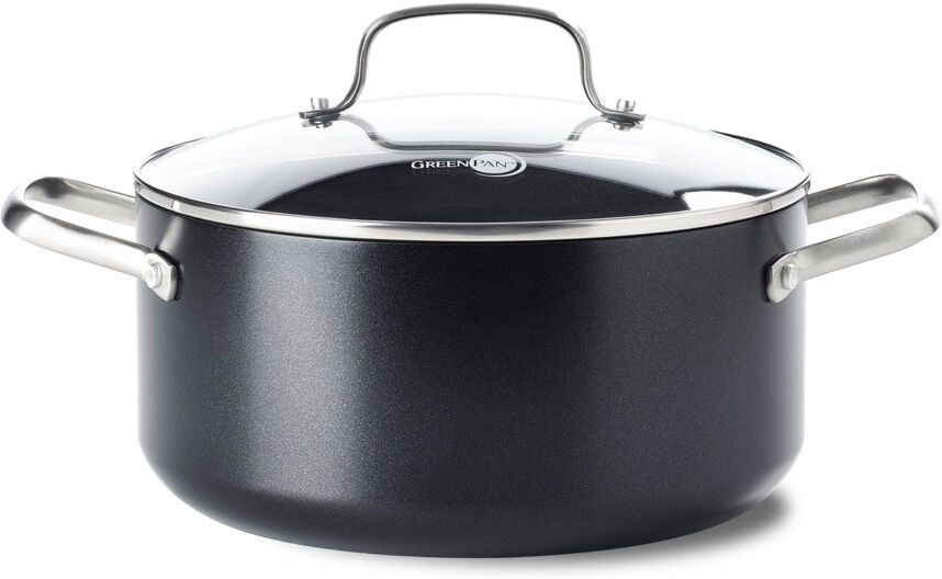 GreenPan Copenhagen PFAS Free Non Stick Casserole Satin Black 24"/4.90