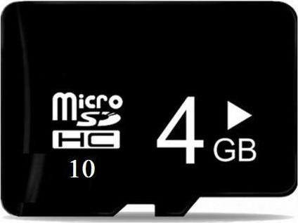 CoreParts MicroSDHC 4GB MicroSD Kaart Klasse 10, 40 MB/s, Zwart