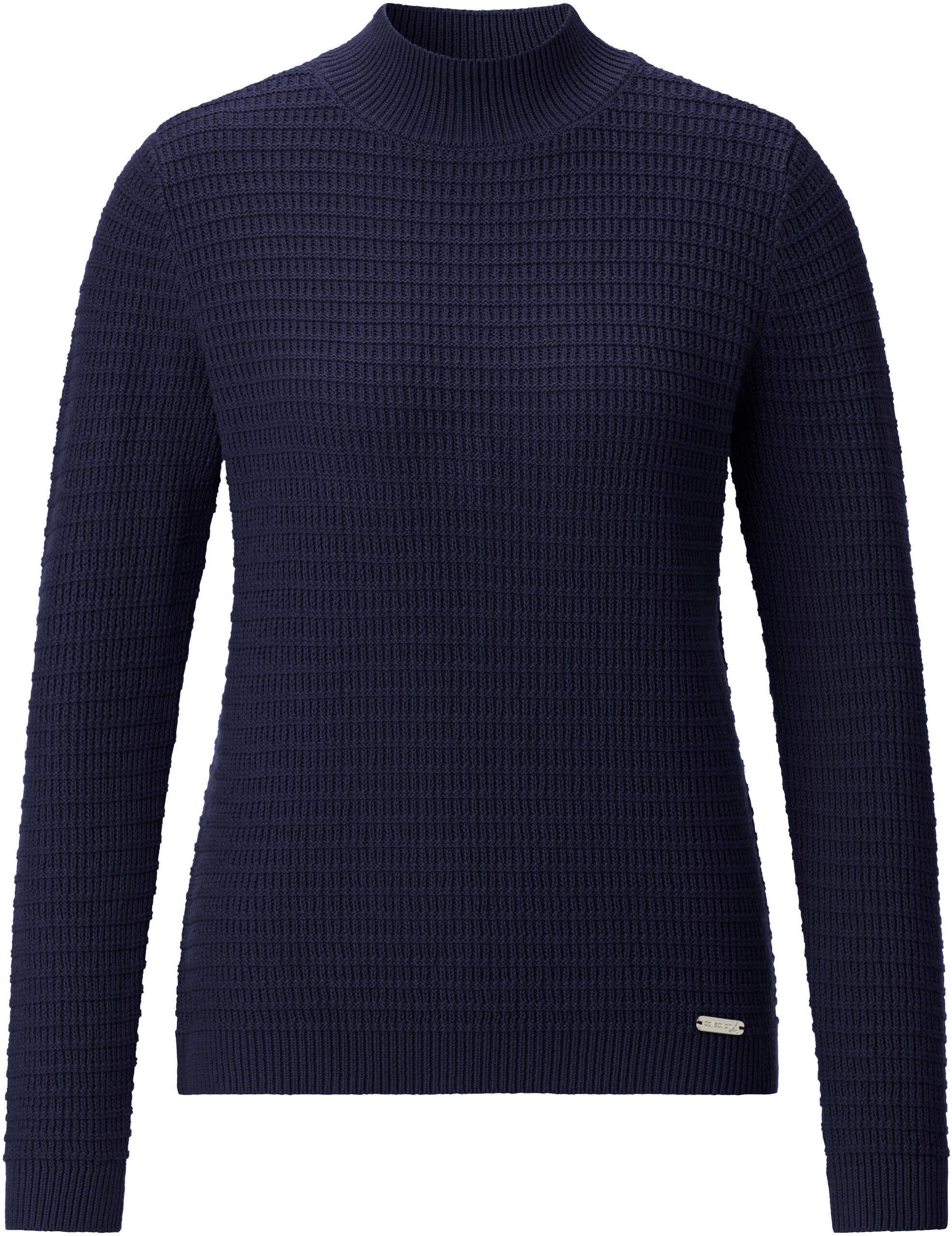 Longpullover WITT "Stehkragen-Pullover Stehkragenpullover", Damen, Gr. 48, marine, Sportlich, Pullover Longpullover