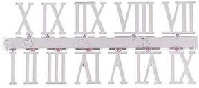 Uplift Treasures Roman Numeral Clock Repair Parts Set silver Roman Numerals