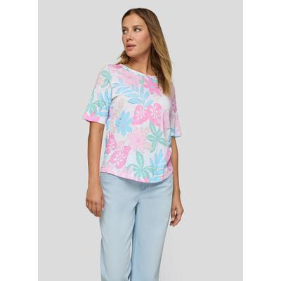 T-Shirt RABE, Damen, Gr. 52, krokus, Jersey, Obermaterial: 50% Baumwolle, 50% Viskose, bedruckt, regular fit normal, Rundhals, Shirts T-Shirt, mit All-Over Print
