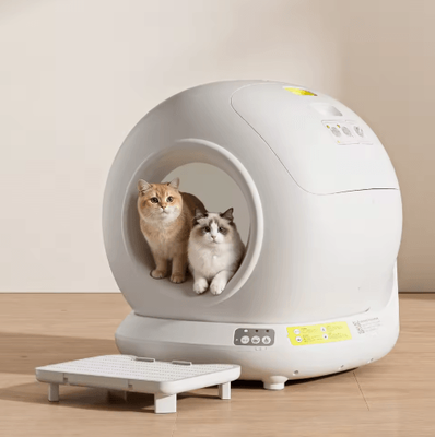 Inspire Picks 78L Automatic Self Cleaning Cat Litter Box Smart Enclosed Litter Tray With App Control white With Pedal