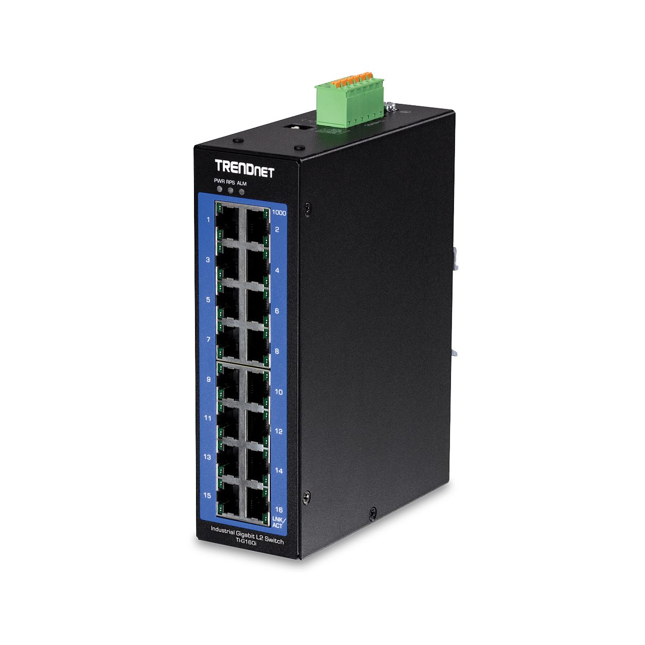 TrendNet 16-Port Industr. Gigabit L2 Managed DIN-Rail Switch