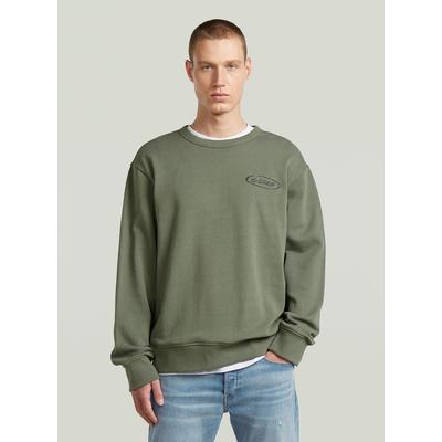 Longpullover G-STAR "90s Logo Sweatshirt", Herren, Gr. S, orphus, Obermaterial: 100% Baumwolle, Pullover Longpullover
