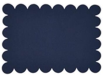 Saro Lifestyle "Eco Scallop Border Placemat (Set of 4) - 14""x20"""