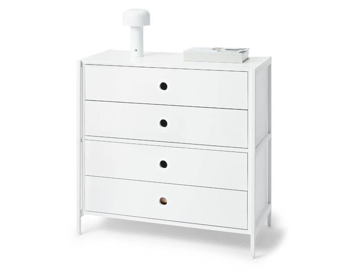 Tchibo - Kommode »Klaar« mit 4 Schubladen - 80x40x76,8cm - weiß -