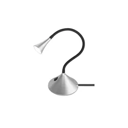 LED-Schreibtischleuchte  mit Flexarm silberfarben   ¦ silber ¦ Maße (cm): B: 35,5 H: 31,8