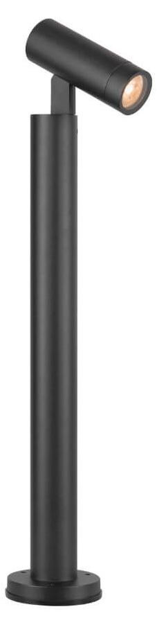 SLV S-Tube LED tuinbollard zwart aluminium met GU10 - Hoogte: 77 cm