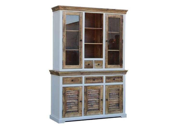 Buffetschrank 140cm 'Nizza' Mango weiß natur