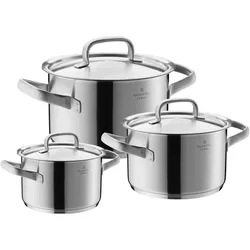 WMF Gormet Plus Topf-Set, Pfannenset + Topfset, Silber