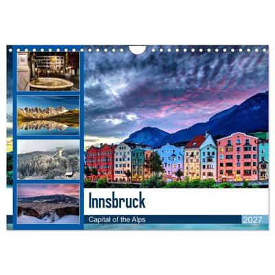Innsbruck - Capital of the Alps (Wandkalender 2027 DIN A4 quer), CALVENDO Monatskalender