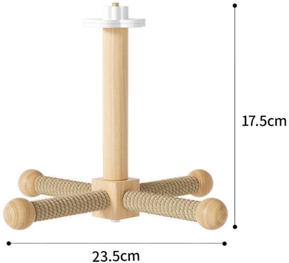 INF Perchoir moulin en bois pour perroquet - station suspendue silencieuse rotative 360° pour jeu et escalade en cage