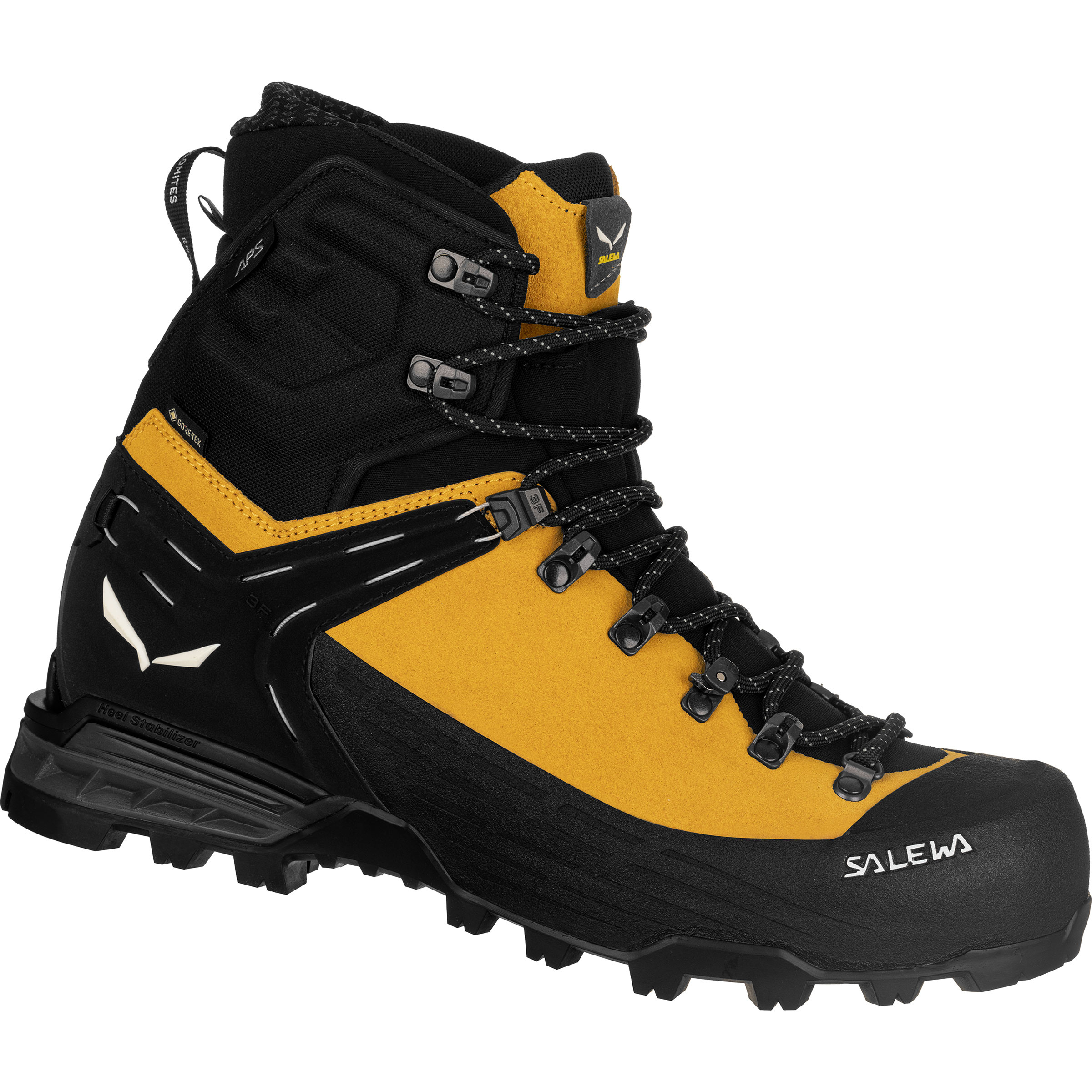 Salewa Ortles Ascent Mid GTX Herren Wanderschuhe gelb Größe 40.5 Bergsteigen | Hochtour Isolierend
