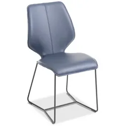 Sormani Stuhl Venedig PH-X-Schlitten Leder Violett Lavendel