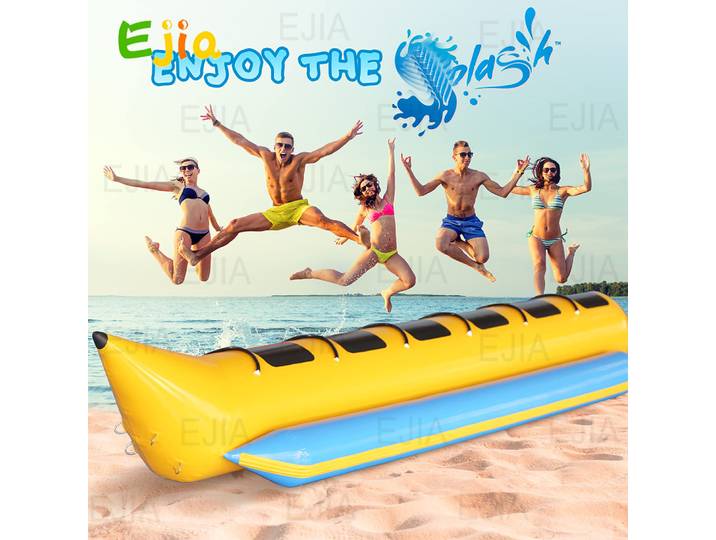 5/6 sièges Commercial gonflable Sport nautique jouet AirFly banane bateau 5/6 personnes jeux d'eau vol poisson banane bateau pour parc aquatique