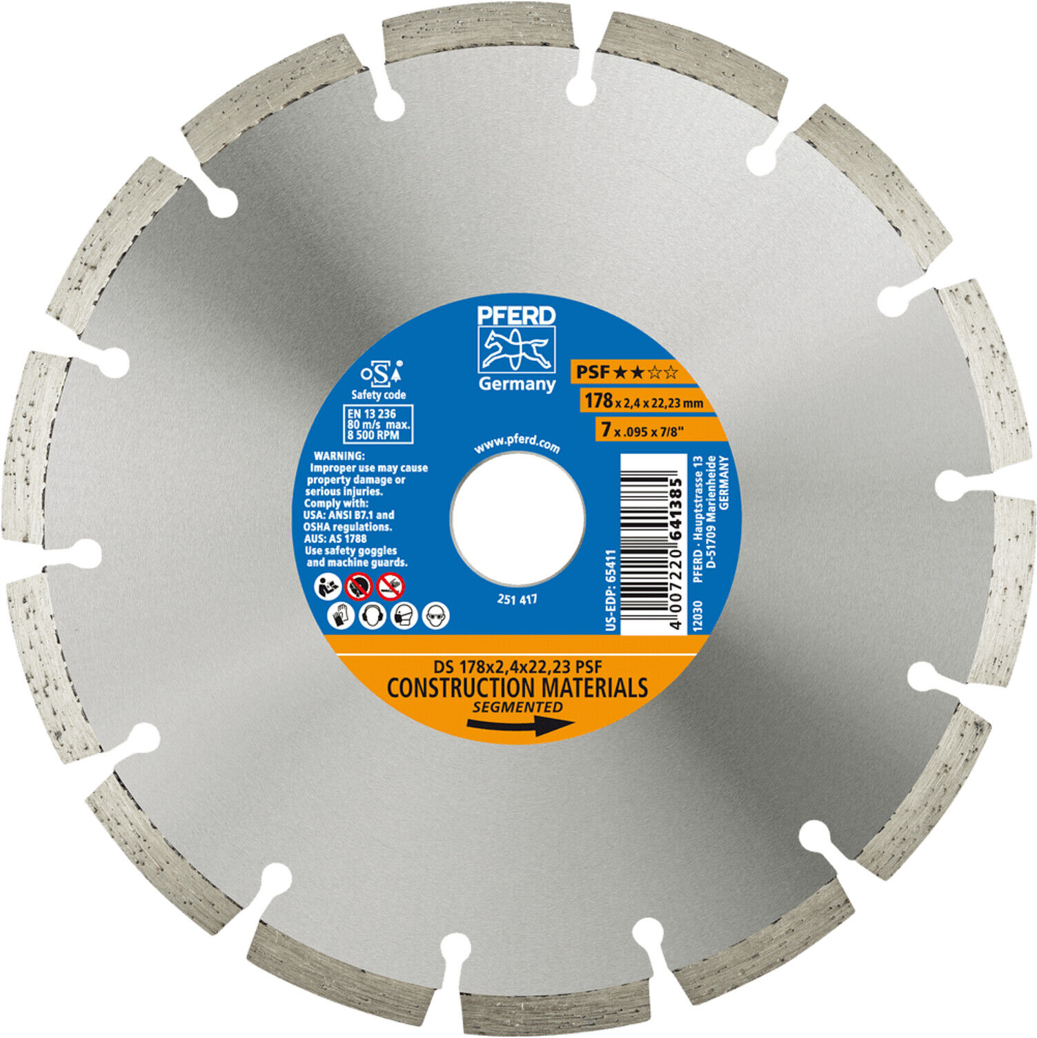 PFERD Trennscheibe DS 150 x 2,2 x 22,23 PSF Diamond Tools (68300102)
