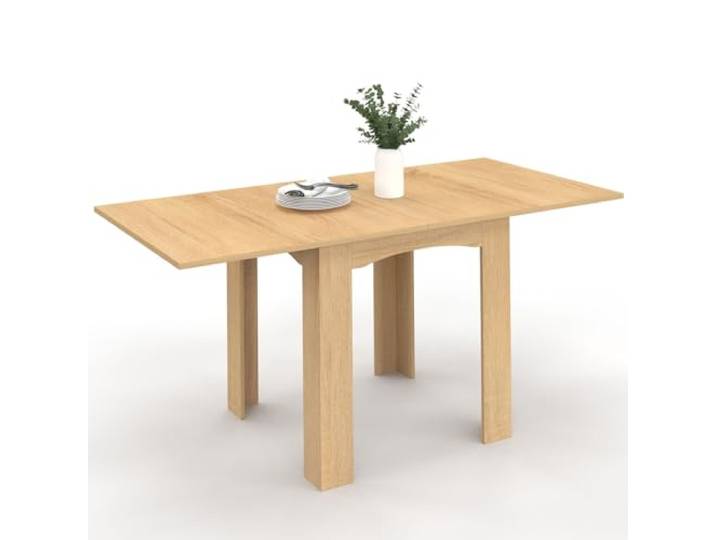 IDMarket - Ausziehbarer Esstisch Rechteck DONA 4-8 Personen Buche 80-160cm