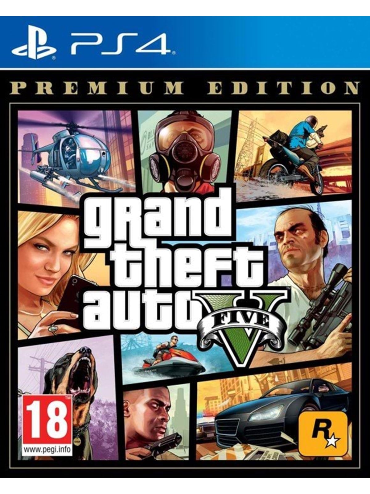 Grand Theft Auto V (Premium Edition) - Sony PlayStation 4 - Action - PEGI 18