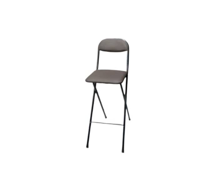 IUVYTA Klappbare Barstühle, Einfacher Barhocker Mit Eisenrückenlehne Verdickte Fußabdeckungen for Küche, Bar, Tisch, Stuhl, Esszimmer mit mehreren Szenen(D-brown-70cm)
