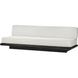 Ono Coco Sofa 234 cm, cremefarben, schwarze Eiche