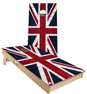 Skip's Garage UK United Kingdom Outdoor Cornhole Board Set