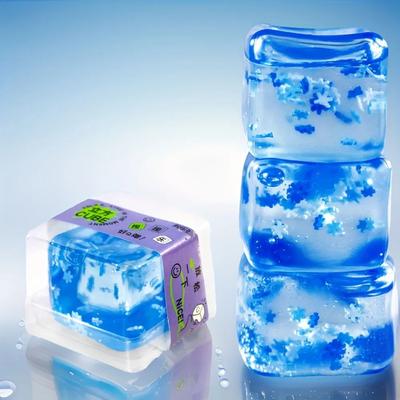 Inspired Living Squishy Ice Cube Stress Ball Cool Squeeze Anxiety Relief Toy Squishy Ice Cube Stress Ball Cool Squeeze Anxiety Relief Toy