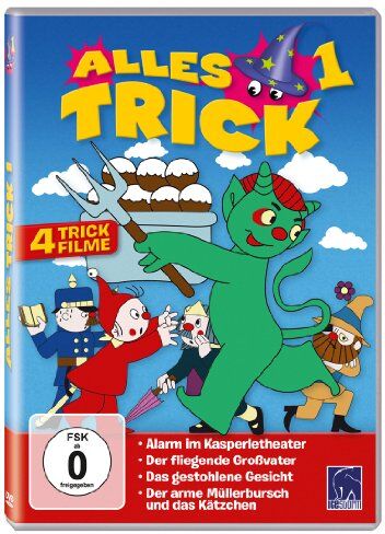 Helmut Barkowsky - Alles Trick 1 ( 4 Trickfilme: Alarm im Kasperletheater - Der fliegende Großvater - Das gestohlene Gesicht - Der arme Müllersbursch und das Kätzchen ) - Preis vom 11.10.2026 03:10:56 h
