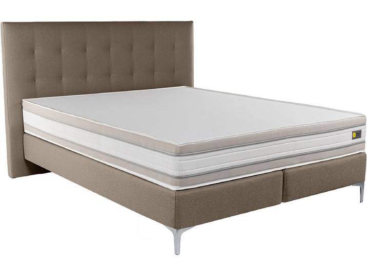 Boxspringbett RELAX BY BICO CHARLOTTE braun 140x200cm fest