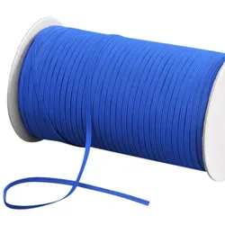SPRINTIS Gummiband blau, 5 mm, 500 m Rolle, elastische Gummilitze für Textilprojekte zum Einnähen, Flachgummi ideal für Masken und Kleidung, Kunststoff, Kautschuk