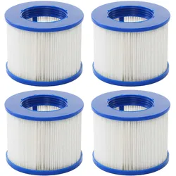 Wasserfilter für Whirlpool MCW-E32, Ersatzfilter Filterkartusche Filterpatrone Lamellenfilter, Zubehör ~ 4 Stück