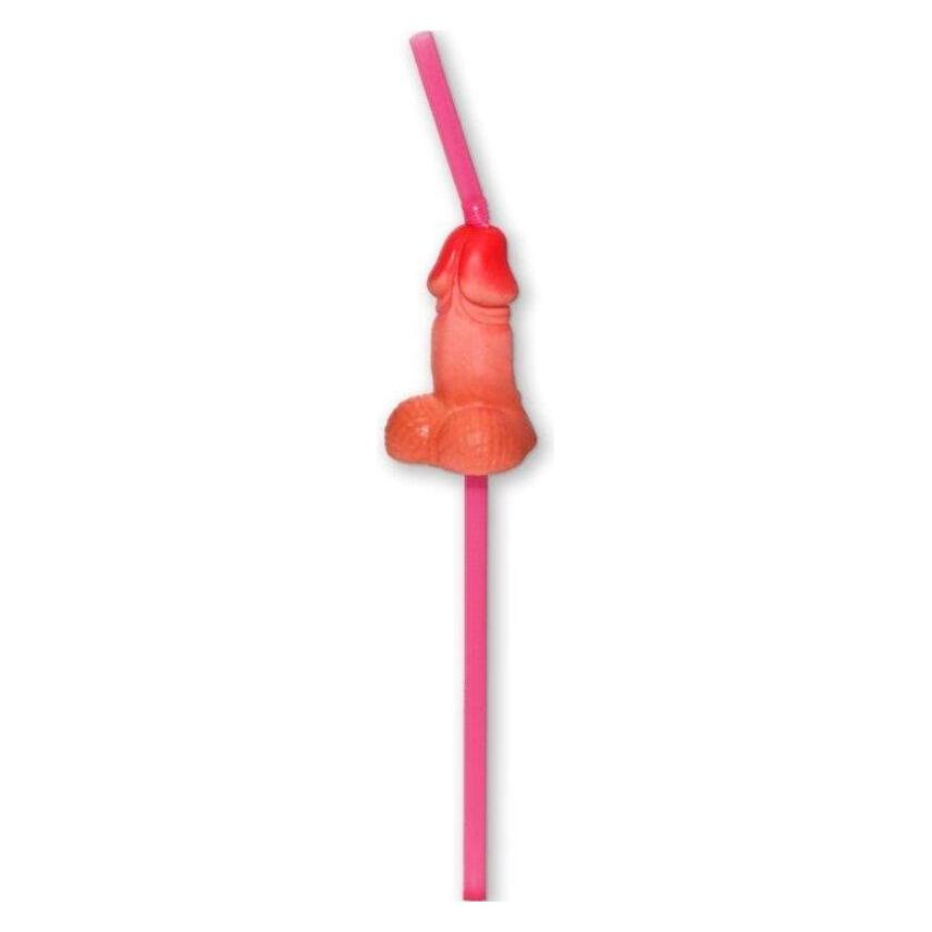 Diablo Picante Beutel Mit 5 Natürlichen Grossen Penis-Strohhalmen (D-236711)