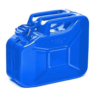 BW® Kraftstoffkanister Metall Benzinkanister 10 Liter - Blau - RAL 5005 - TÜV-geprüft und UN-Zulassung - Made in Europe