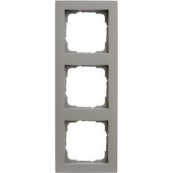 GIRA Schalterprogramm 3fach Rahmen E2, Standard 55, System 55 Aluminium 0213 25 1 St.