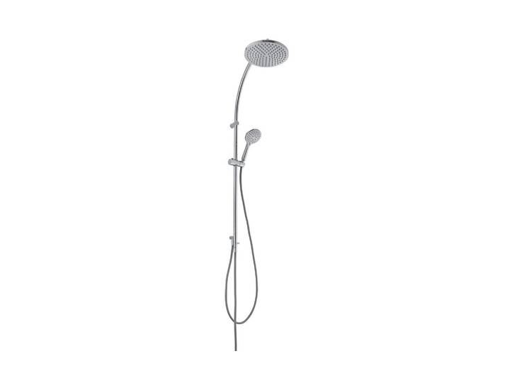 Brausegarnitur DIAQUA Naiad Turn, Verchromt , silber (chrom), H:120cm, Kunststoff, Brausegarnituren, Brausegarnitur
