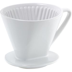 cilio Kaffeefilter 105162, Größe 2, Porzellan, weiß, Handfilter