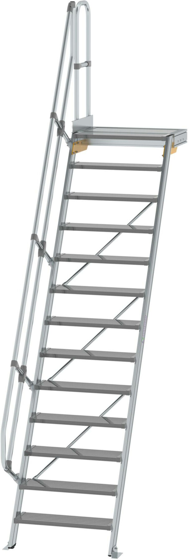 MUNK Aluminium-Treppe Plattform 60° 13 Stufen (600393)