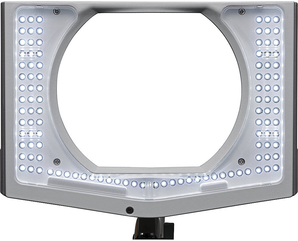 MAUL LED-Lupenleuchte MAULvitrum, mit Klemmfuß, weiß