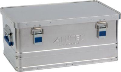 Aluminiumbox Alutec Basic, Materialstärke 0,8 mm, stapelbar, mit 1,5 mm Deckel, 40 l Volumen