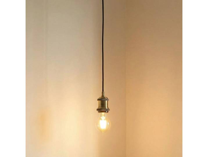 Hattie Pendelleuchte, Fassung E27, Ø 5 cm, messing, Metall - Lindby - Esszimmer - Modern - Aluminium - Einflammig
