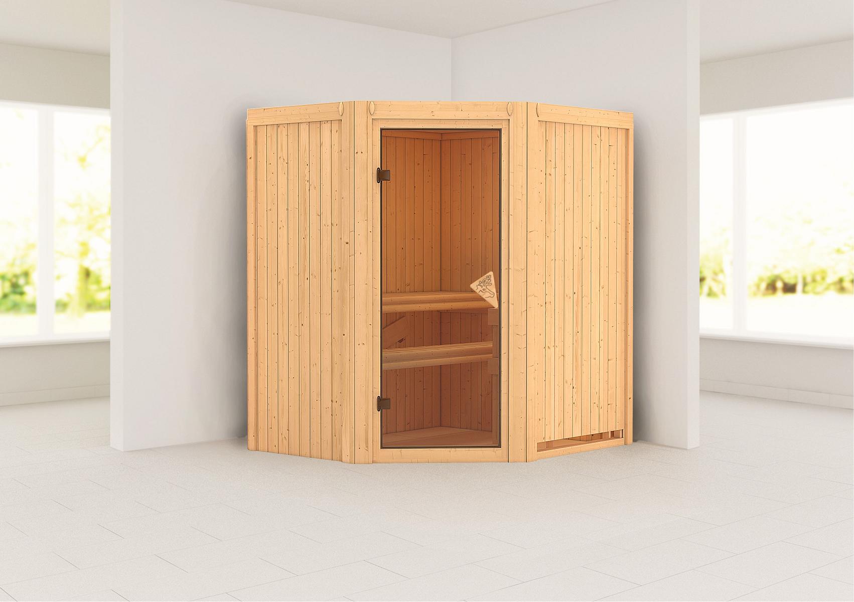 KARIBUHOLZT Sauna Taurin Eck, o. Zub. bronz.GGT 09221818
