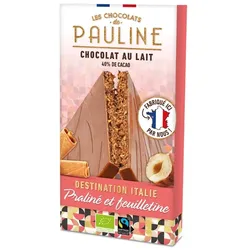 Milk chocolate - hazelnut praline & crispy crepes 92g